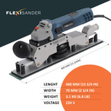 Electric flexible orbital sander | FS 40070E 220V | 400 mm (15 ³/₄ in)
